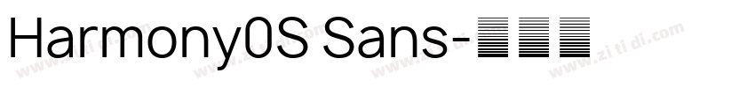 Harmony0S Sans字体转换